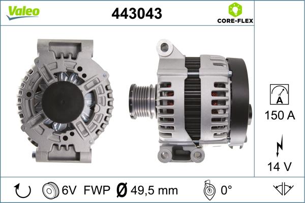VALEO 443043 - Alternateur droxauto.com