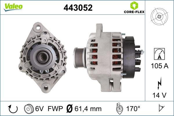 VALEO 443052 - Alternateur droxauto.com