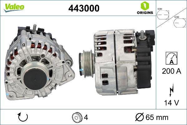 VALEO 443000 - Alternateur droxauto.com