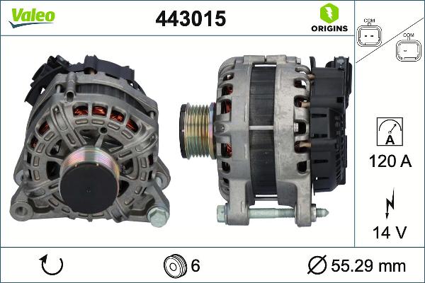 VALEO 443015 - Alternateur droxauto.com