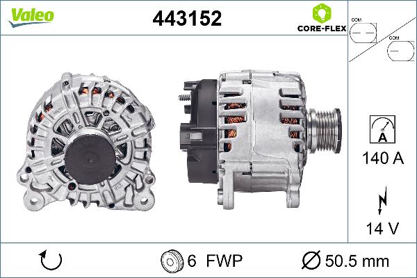 VALEO 443152 - Alternateur droxauto.com