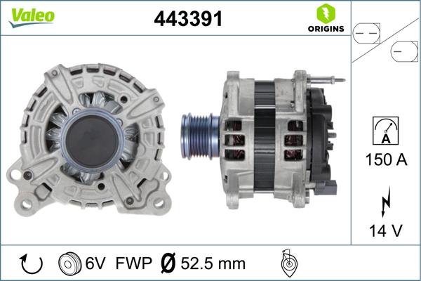 VALEO 443391 - Alternateur droxauto.com