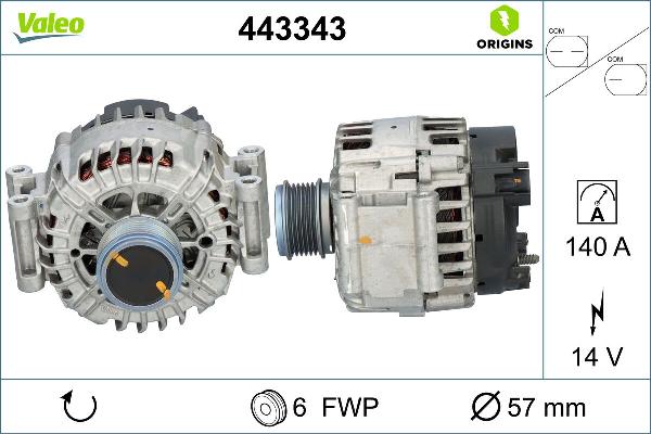 VALEO 443343 - Alternateur droxauto.com