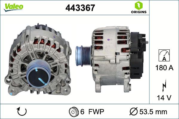 VALEO 443367 - Alternateur droxauto.com