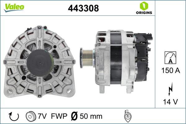 VALEO 443308 - Alternateur droxauto.com