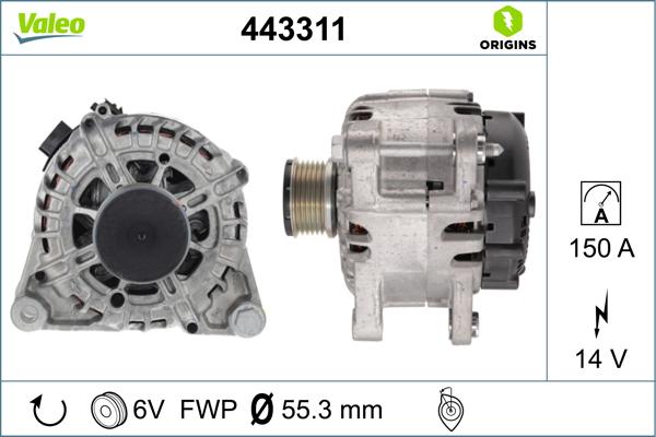 VALEO 443311 - Alternateur droxauto.com