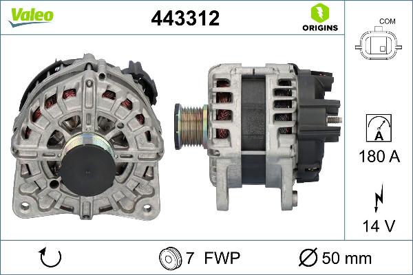 VALEO 443312 - Alternateur droxauto.com