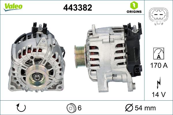 VALEO 443382 - Alternateur droxauto.com