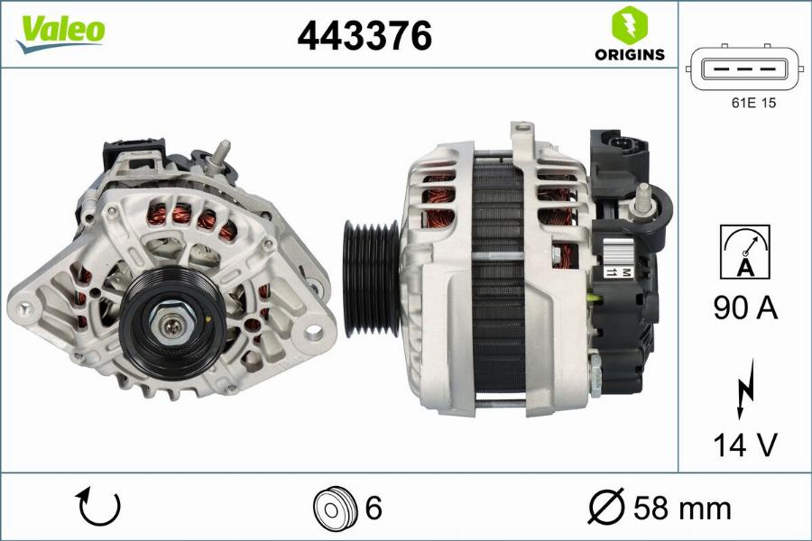 VALEO 443376 - Alternateur droxauto.com