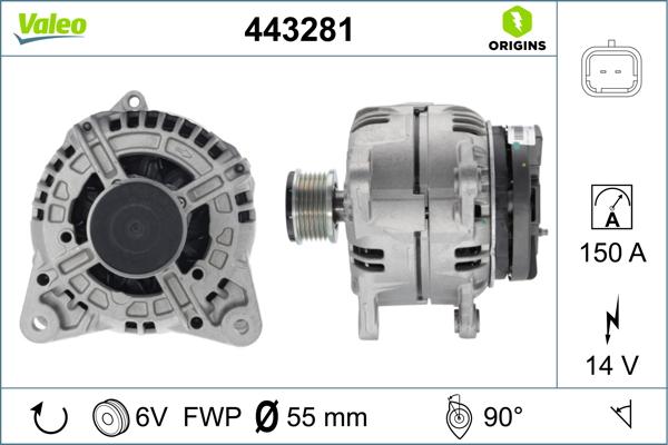VALEO 443281 - Alternateur droxauto.com