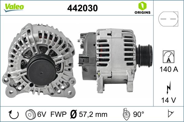 VALEO 442030 - Alternateur droxauto.com