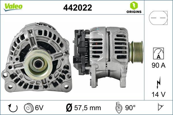VALEO 442022 - Alternateur droxauto.com