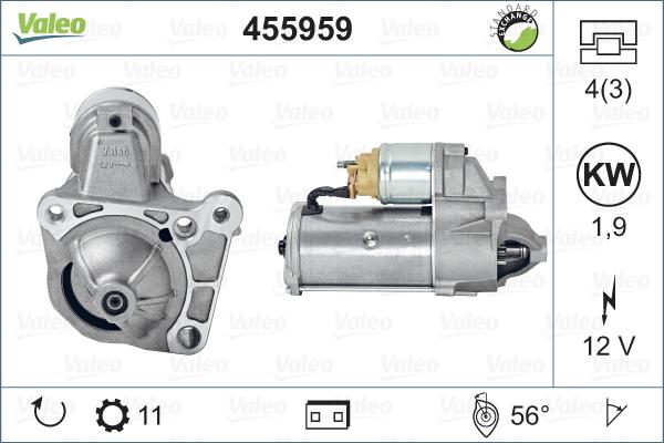 VALEO 455959 - Démarreur droxauto.com