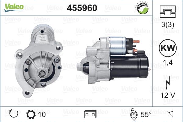 VALEO 455960 - Démarreur droxauto.com