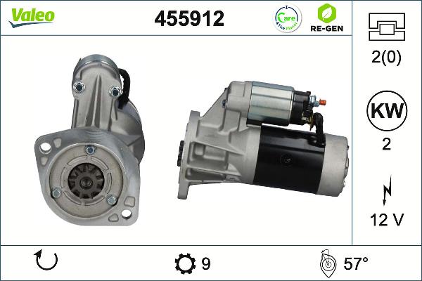 VALEO 455912 - Démarreur droxauto.com