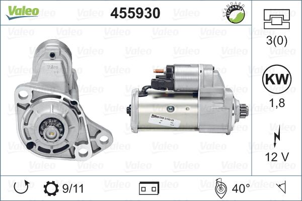VALEO 455930 - Démarreur droxauto.com