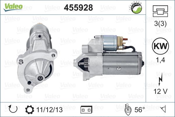 VALEO 455928 - Démarreur droxauto.com
