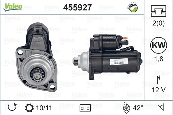 VALEO 455927 - Démarreur droxauto.com