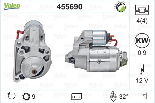 VALEO 455690 - Démarreur droxauto.com
