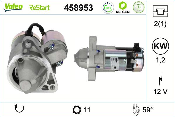 VALEO 458953 - Démarreur droxauto.com