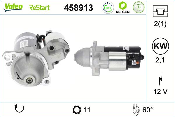 VALEO 458913 - Démarreur droxauto.com
