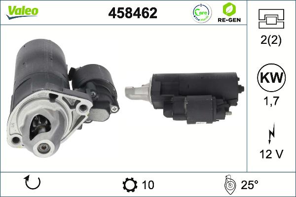 VALEO 458462 - Démarreur droxauto.com