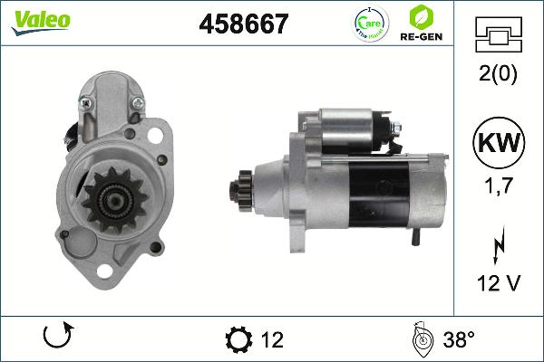 VALEO 458667 - Démarreur droxauto.com