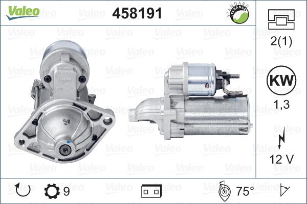 VALEO 458191 - Démarreur droxauto.com