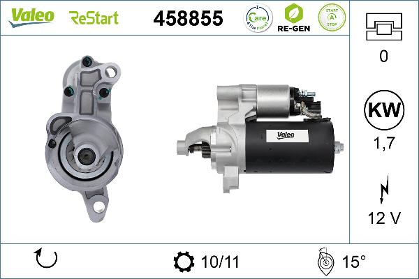 VALEO 458855 - Démarreur droxauto.com