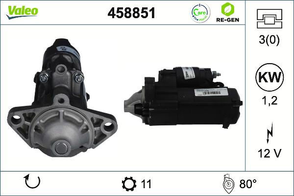 VALEO 458851 - Démarreur droxauto.com