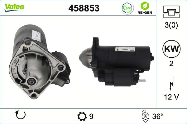 VALEO 458853 - Démarreur droxauto.com