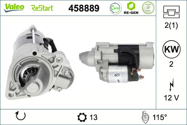 VALEO 458889 - Démarreur droxauto.com