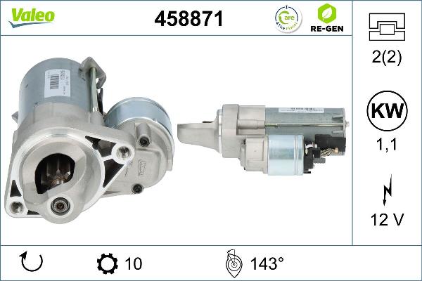 VALEO 458871 - Démarreur droxauto.com