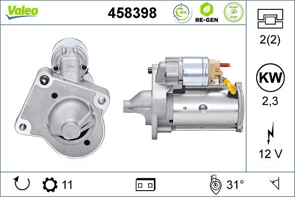 VALEO 458 398 - Démarreur droxauto.com