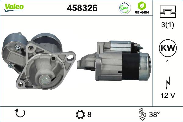 VALEO 458326 - Démarreur droxauto.com