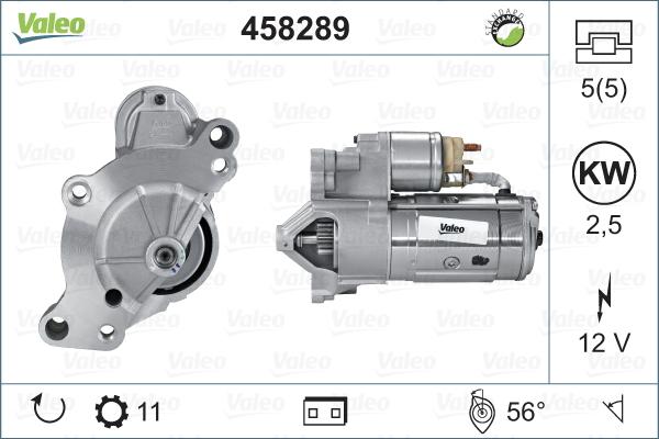 VALEO 458289 - Démarreur droxauto.com