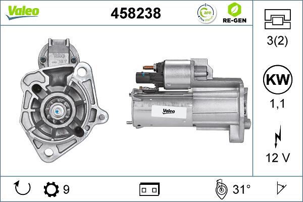 VALEO 458238 - Démarreur droxauto.com