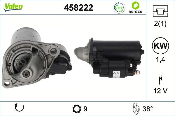 VALEO 458222 - Démarreur droxauto.com