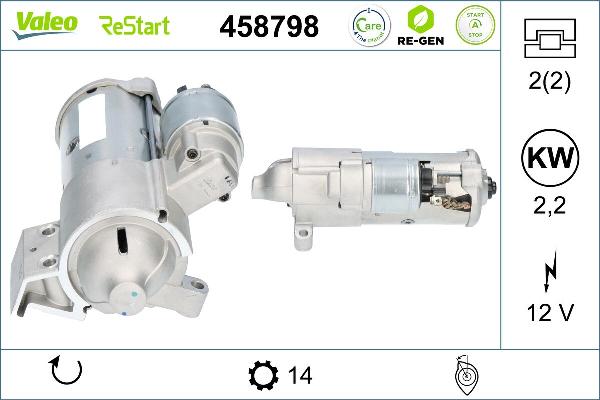 VALEO 458798 - Démarreur droxauto.com