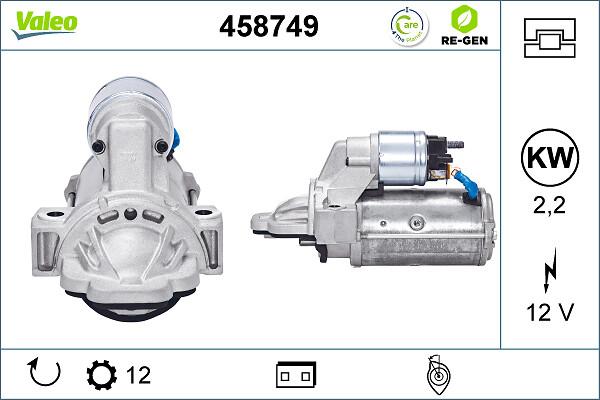 VALEO 458749 - Démarreur droxauto.com
