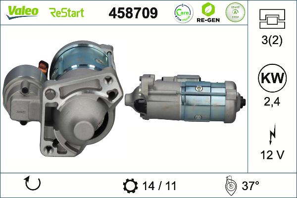 VALEO 458709 - Démarreur droxauto.com