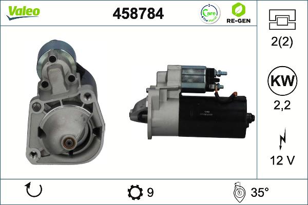 VALEO 458784 - Démarreur droxauto.com