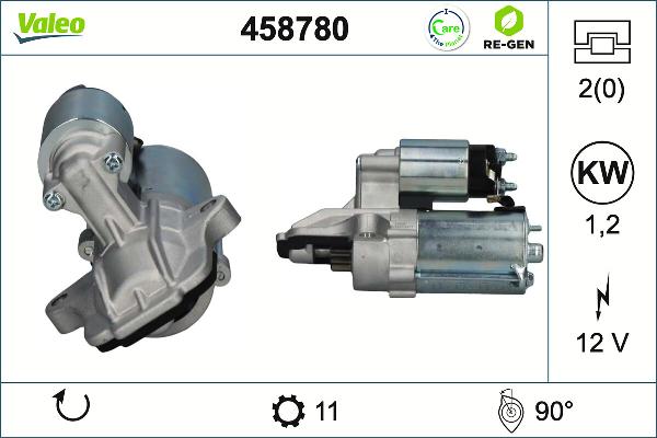 VALEO 458780 - Démarreur droxauto.com