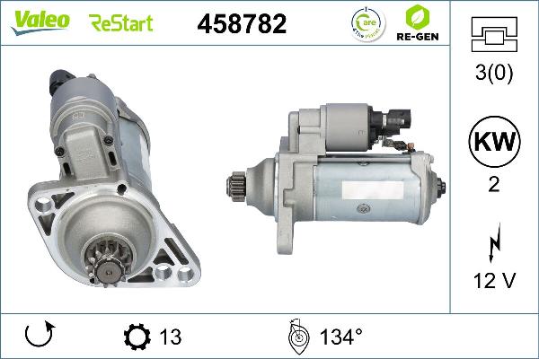 VALEO 458782 - Démarreur droxauto.com