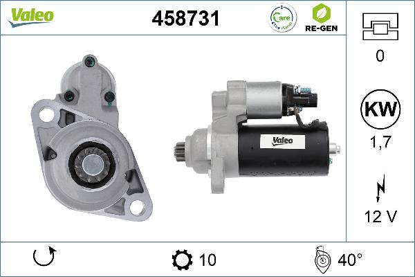 VALEO 458731 - Démarreur droxauto.com