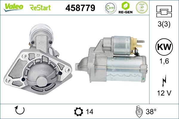 VALEO 458779 - Démarreur droxauto.com
