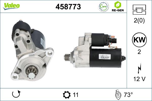 VALEO 458773 - Démarreur droxauto.com