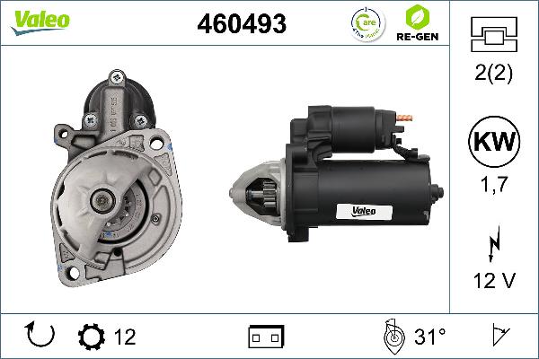 VALEO 460493 - Démarreur droxauto.com