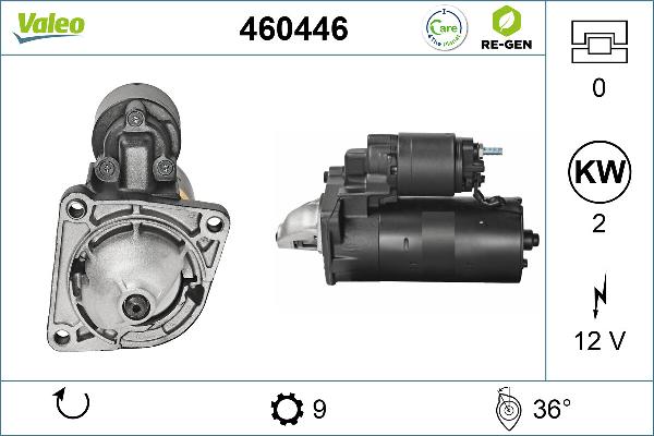 VALEO 460446 - Démarreur droxauto.com