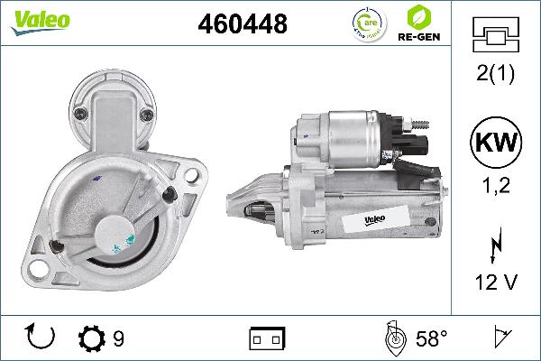 VALEO 460448 - Démarreur droxauto.com